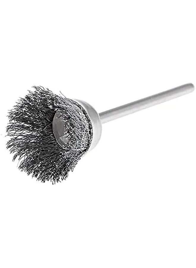 Mini Wire Cup Brush 5 Pcs Crimped Steel 20 X 9mm With 2 35mm Shank - Image 3